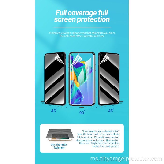 Filem Pelindung Skrin TPU Matte untuk Telefon bimbit